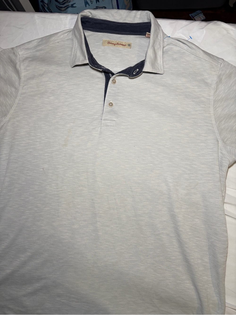 Tommy Bahama Men’s Gray Polo Shirt Size XL Short Sleeve Casual